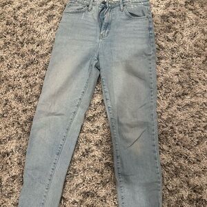 Just Black Women's Sky Blue Straight Leg Jeans